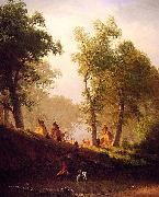 Albert Bierstadt The Wolf River, Kansas oil painting